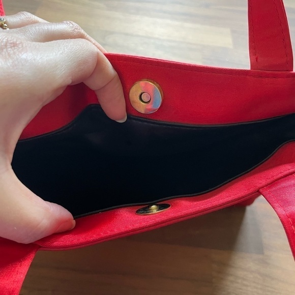 PALOMA Picasso nylon red satiny little bag - Picture 7 of 9